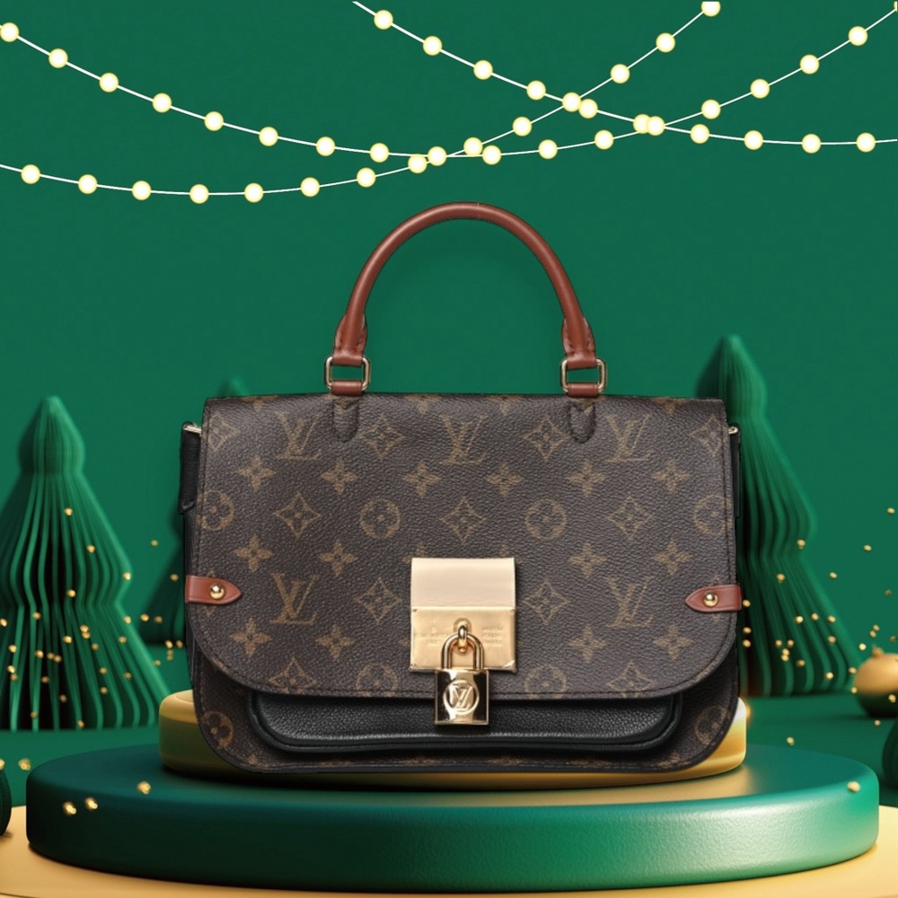 Brown Monogram Satchel Bag